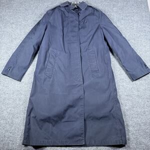 USAF Jacket Women's All Weather Blue AF 1600 Trench Coat w Liner 8L USA Military